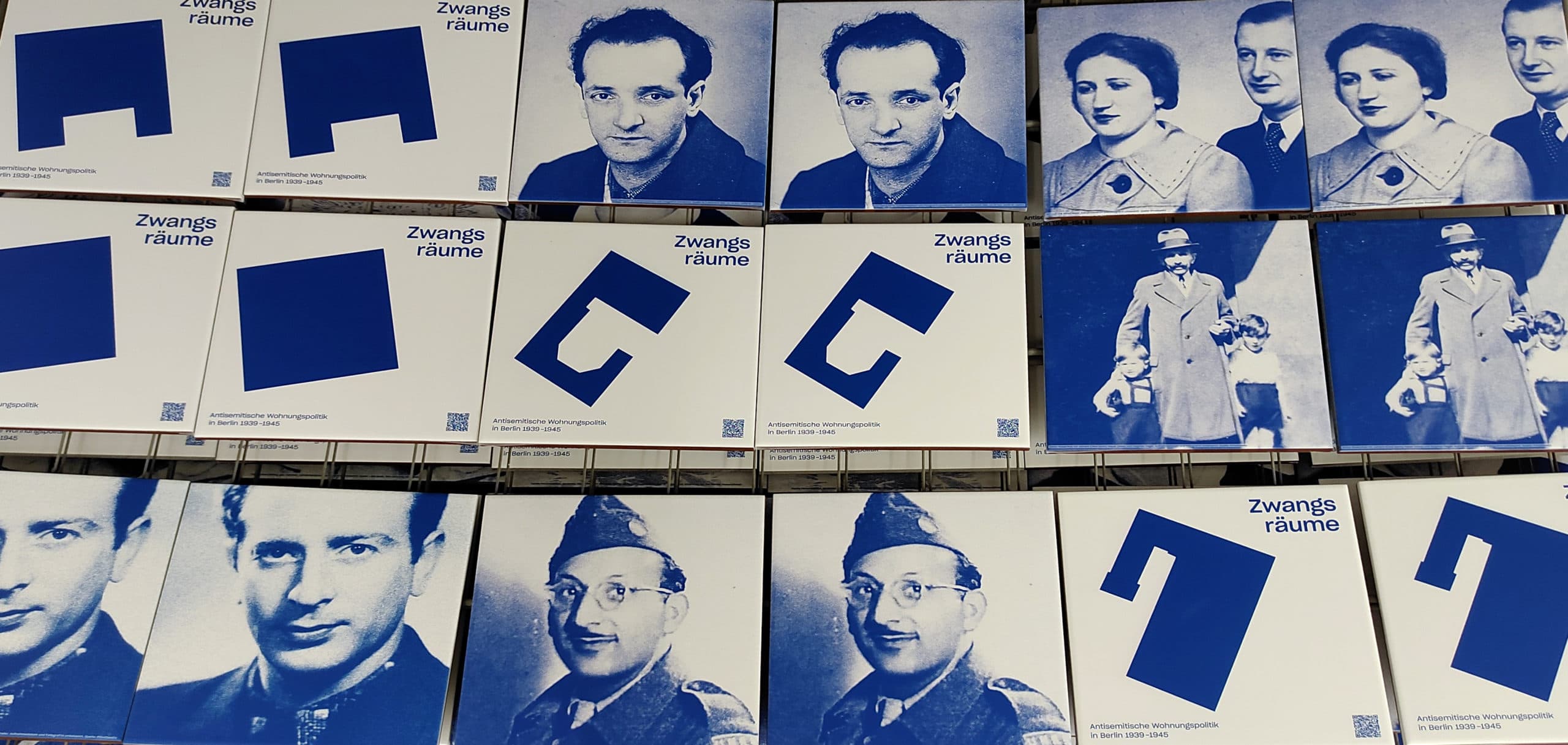 UV-printed ceramic tiles for art installation Zwangsräume by Zoff