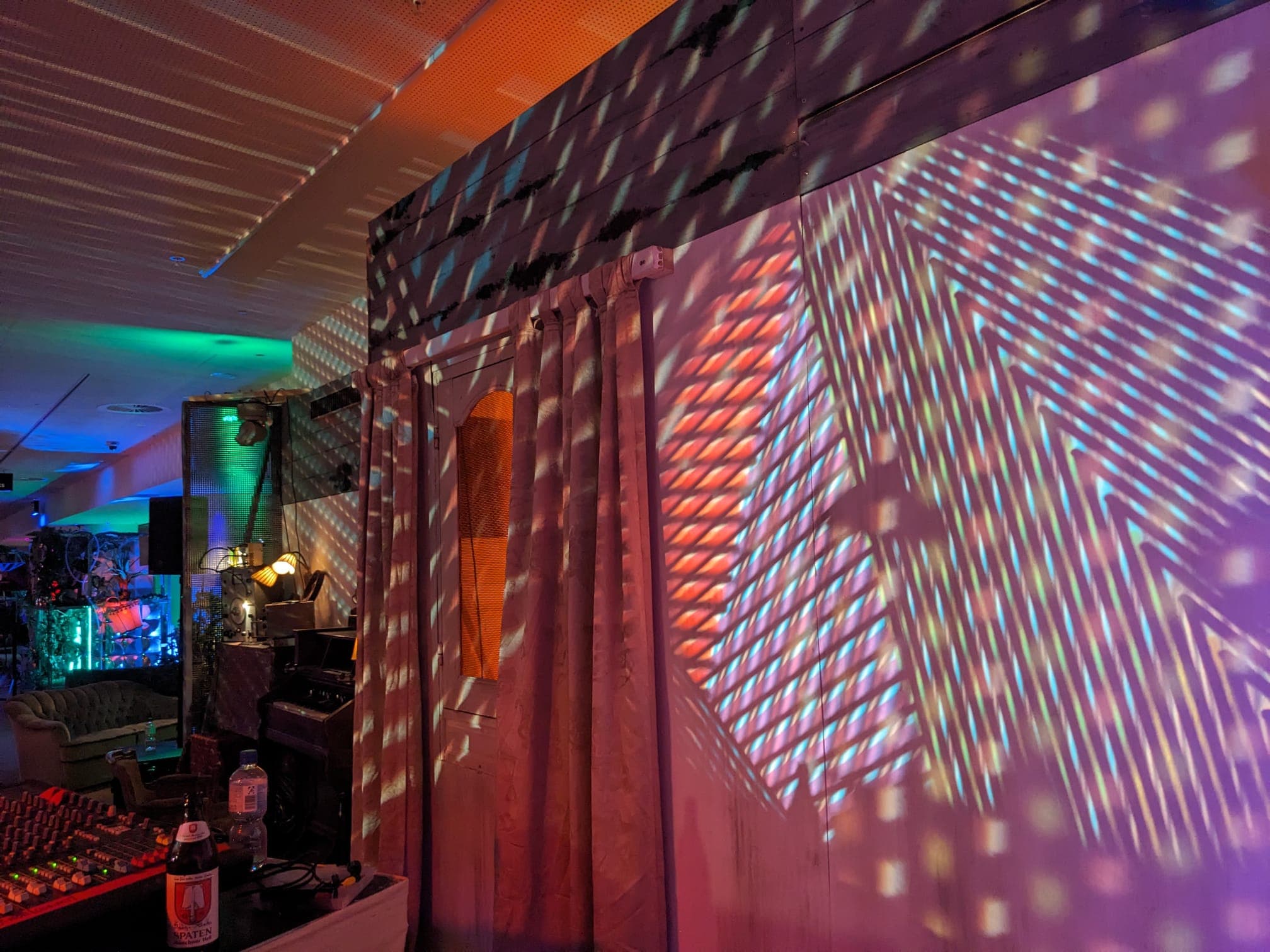 Theater light projector — printed glass plates by Glastrix for Friederich Gobesso