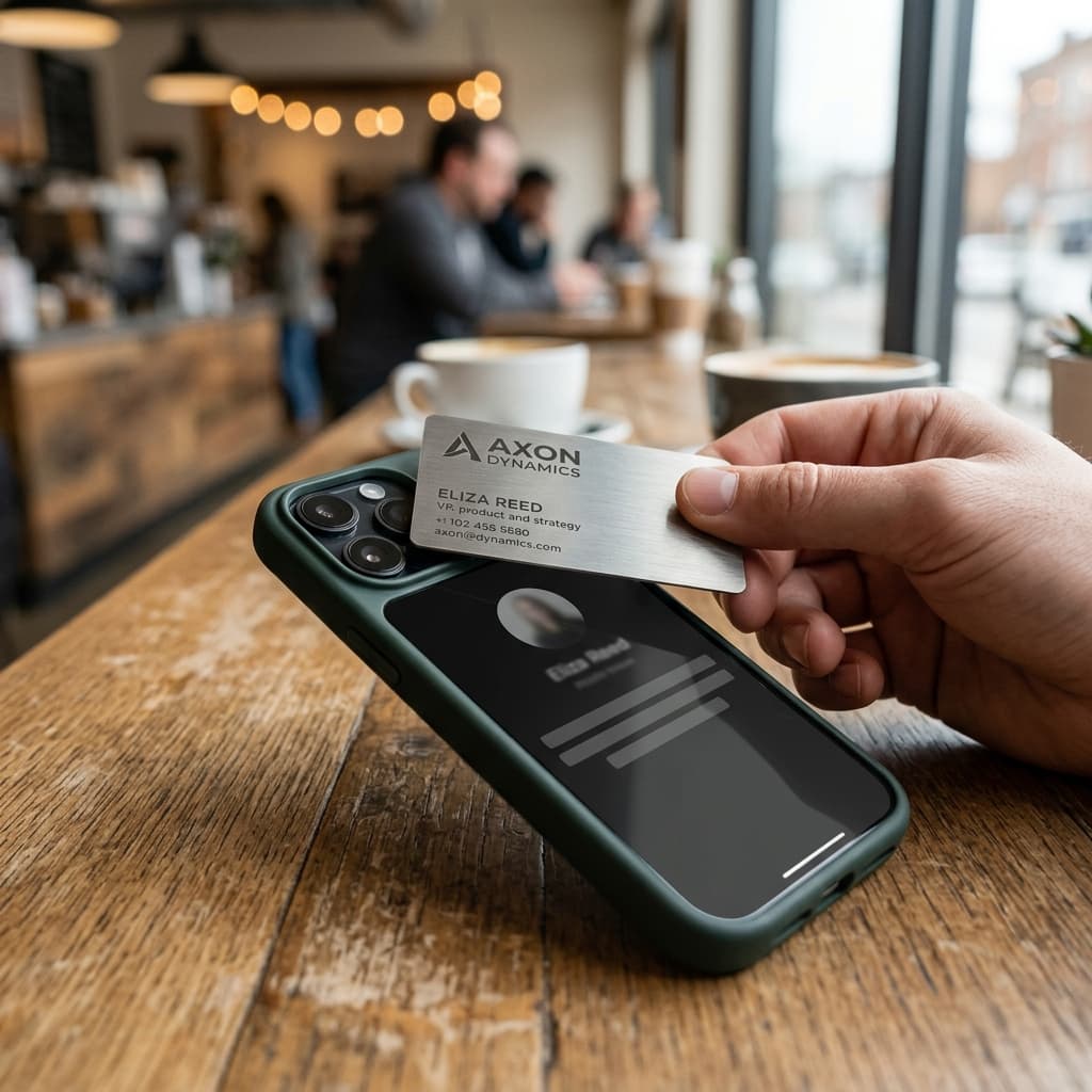 NFC-Aufsteller für Cafés & Bars: Mehr Google-Bewertungen per Tipp