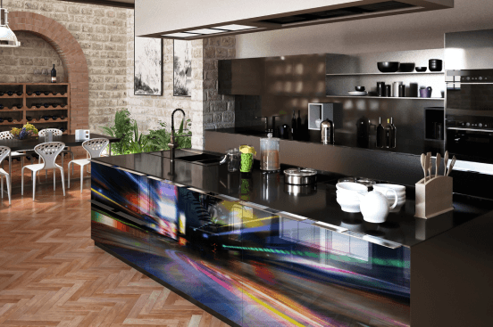 Interior glass print 1