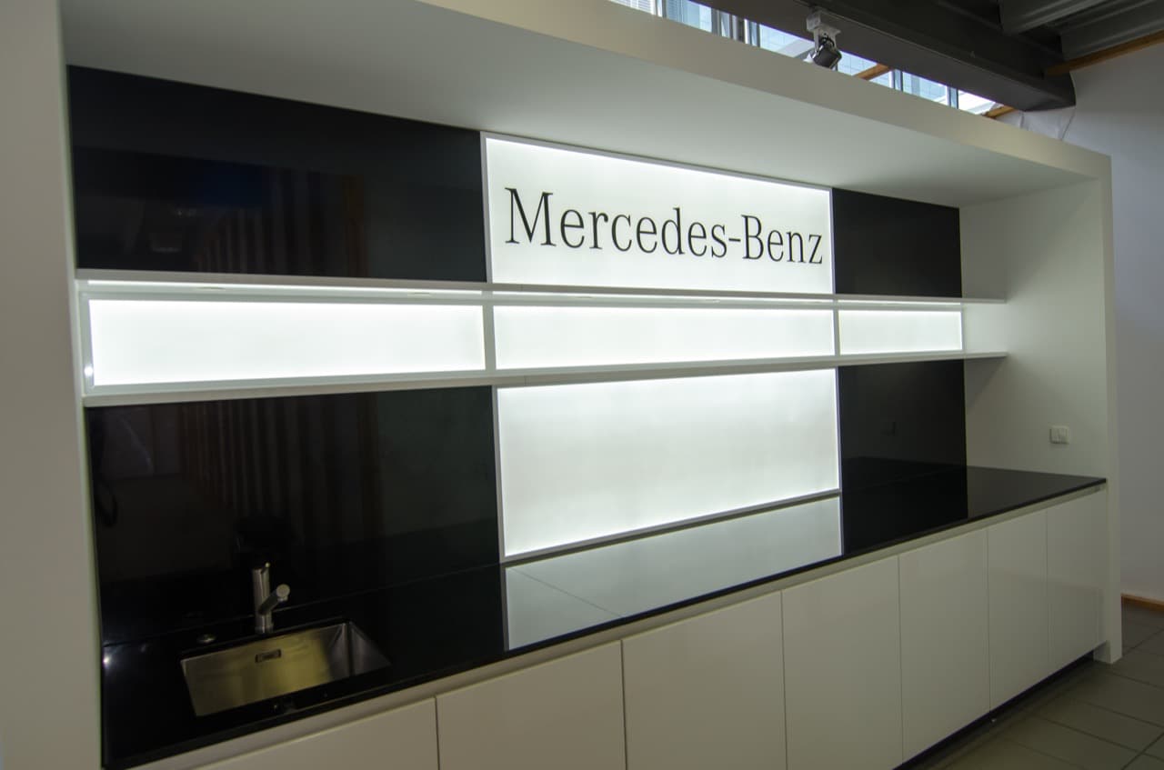Backlit glass print lightbox UV Berlin