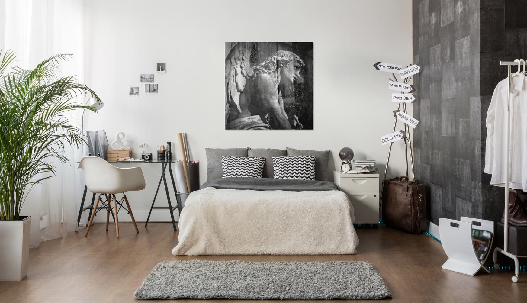 UV-Druck auf Glas — Schlafzimmer Wandbild, Glastrix Berlin