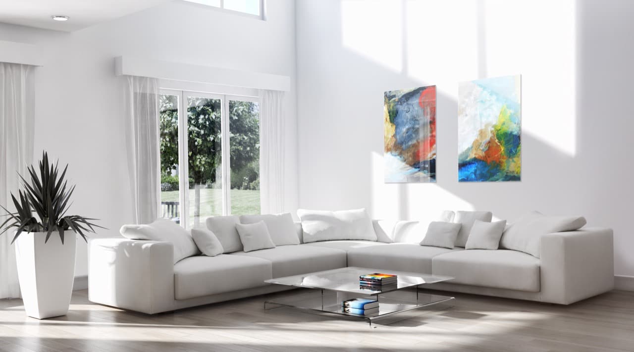 UV-Druck auf Glas — Wohnzimmer Wandbild, Glastrix Berlin-Kreuzberg