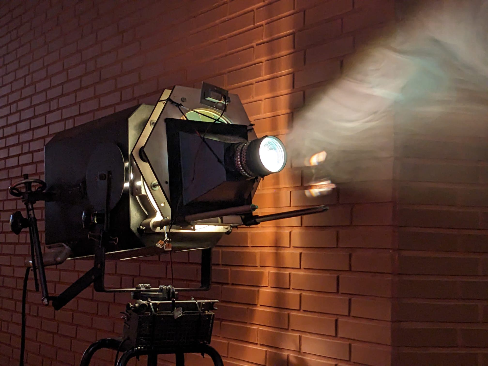 Theater light projector β printed glass plates by Glastrix for Friederich Gobesso